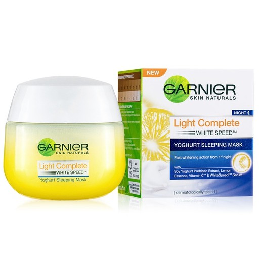 Garnier Light Complete White Speed Night Cream Skin Care 50Ml [Krim Malam Untuk Kulit Cerah Cepat]