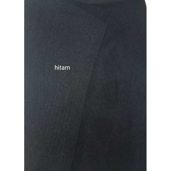 khimar malika mini ceruty bebydoll pad antem-hitam