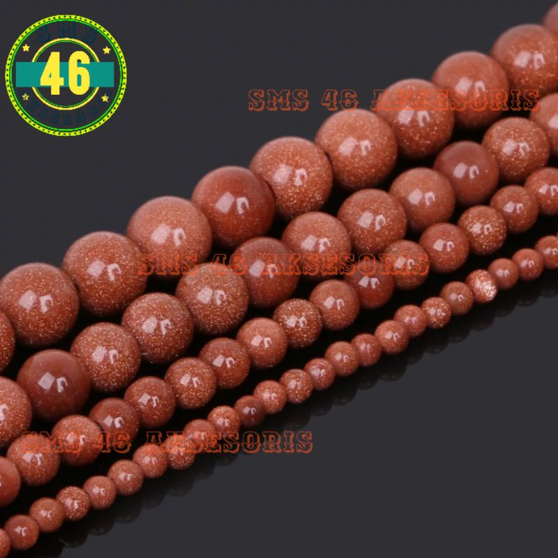 Manik Manik Batu Pasir Emas Bahan Gelang Dan Craft