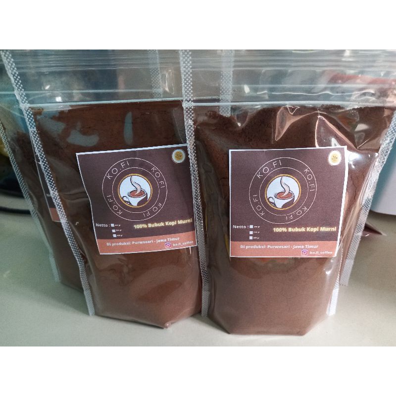 

kopi bubuk robusta 100% murni tanpa campuran