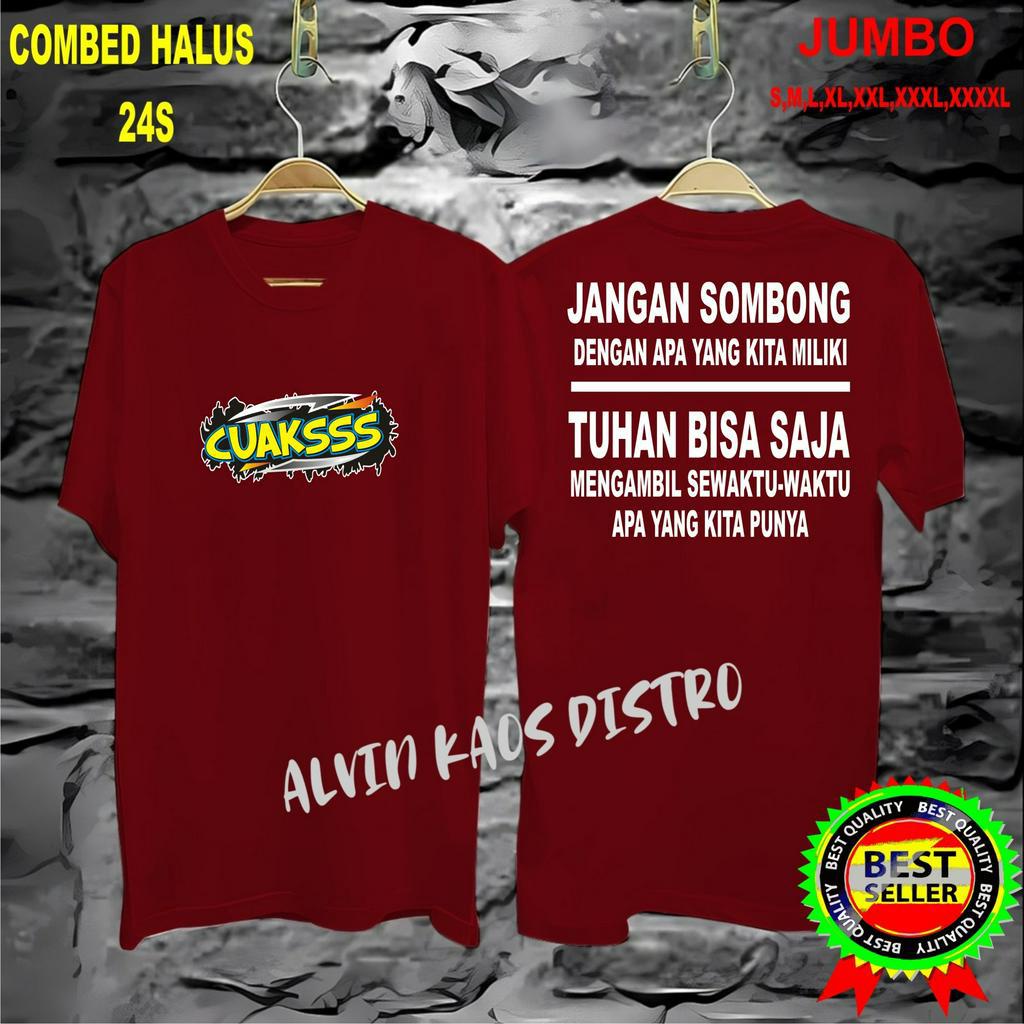 Cod/Kaos DB CUAKS JANGAN SOMBONG Kaos Terlaris Kualitas Terjamin Kaos Pria Distro Hits2022/Kaos Murah Kaos Cotton 30s Kaos katun/Kaos Bergambar Kaos Distro Kaos Pria Dan Wanita Kaos Kata2 Lucu Kaos Viral/Kaos Promo/Best Seller