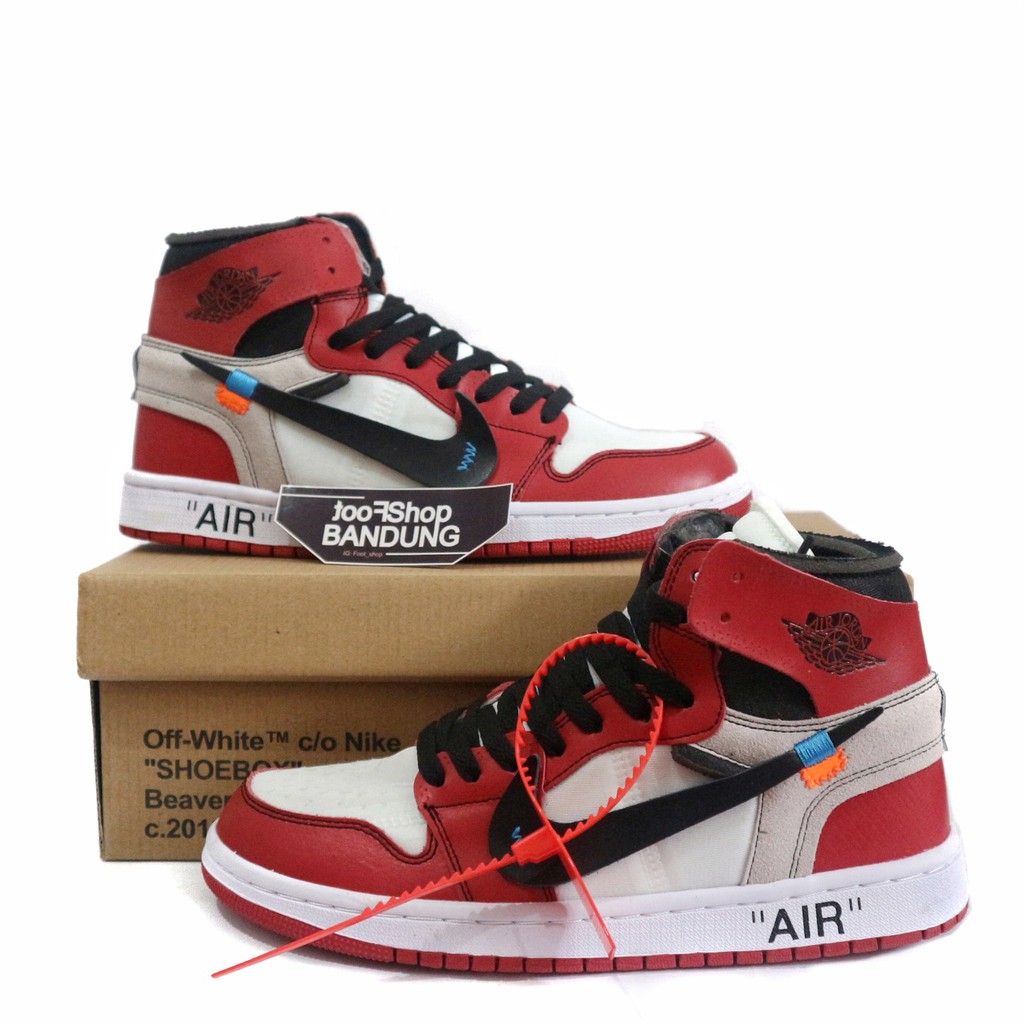 off white red nike