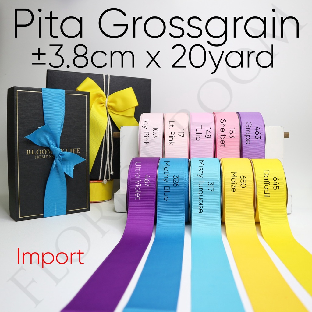 

Pita Grossgrain ±3.8cm x 20 Yard - Import