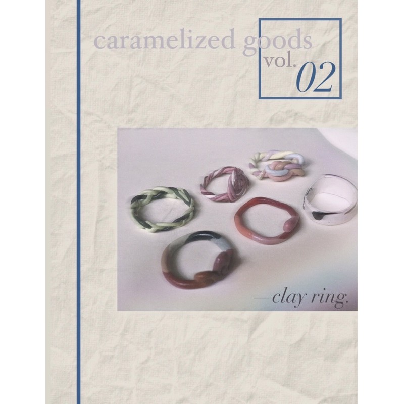 polymer clay chunky ring | cincin polymer clay