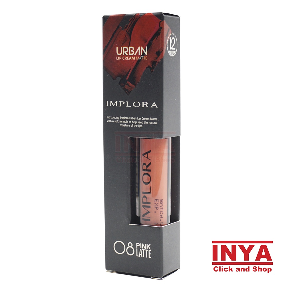 IMPLORA URBAN LIP CREAM MATTE 08 PINK LATTE 2.9gr