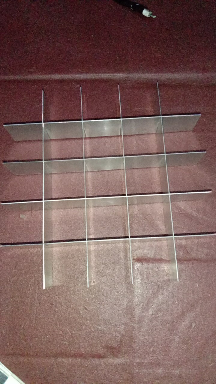 Loyang Brownies Sekat/loyang Persegi Panjang/loyang Sekat Bongkar Pasang