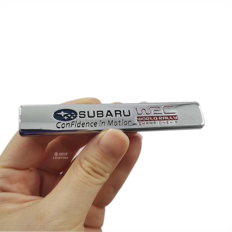 1 X Metal SUBARU WRC Logo Car Auto Rear Side Decorative Emblem Sticker Decal Badge for SUBARA