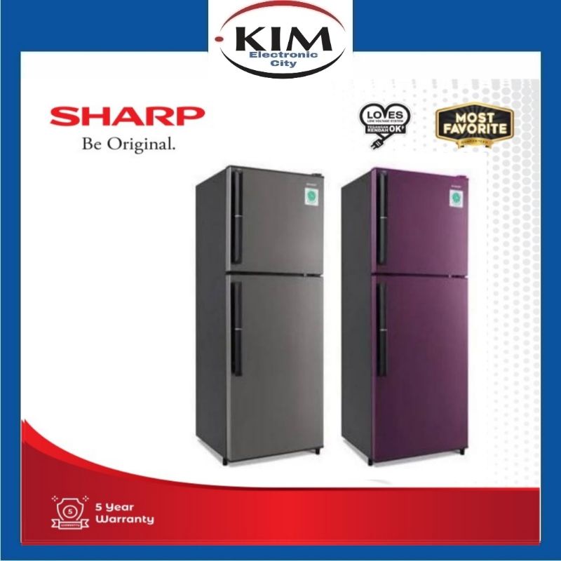 SHARP SJ 326 GC SD KULKAS 2 PINTU 256 LITER / SJ326GCSD GARANSI RESMI