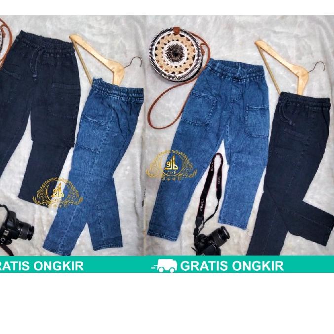 Dona Pants Snow / Celana Boyfriend Jeans Snow