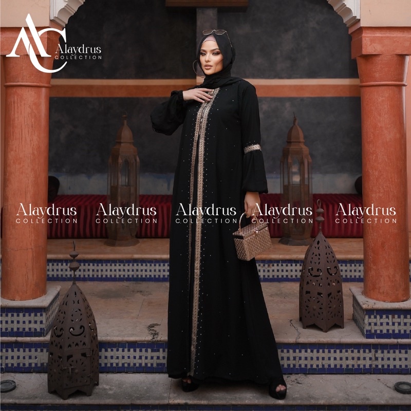 New Abaya Dress Maxi Arab Saudi Bordir Zephy Turki Umroh Dubai Turkey By AlaydrusCollection 824