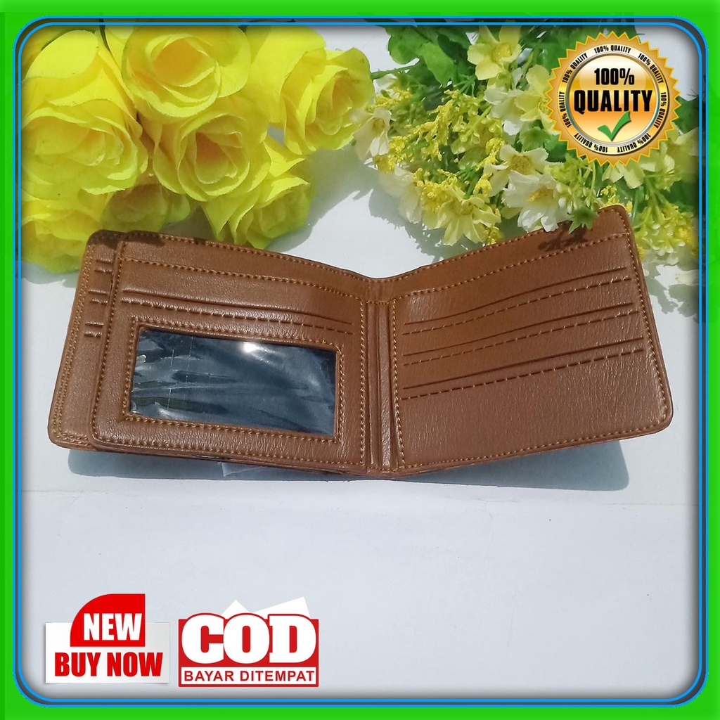 Dompet Model Lipat Bahan Kulit PVC LEVIS STRAUSS untuk Pria terbaru premium quality