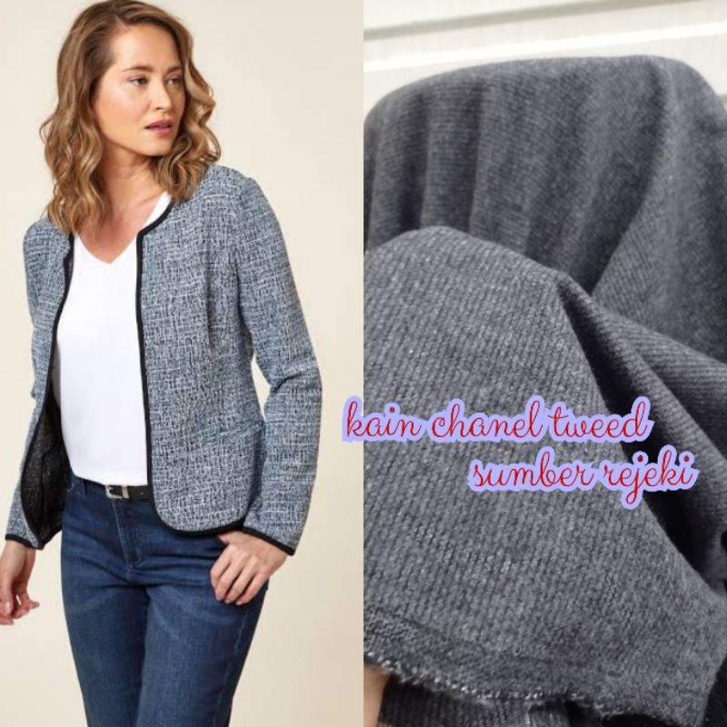 Kain Tweet Import Grade A / Kain Blazer Tweet ( Per 0,5 Meter)