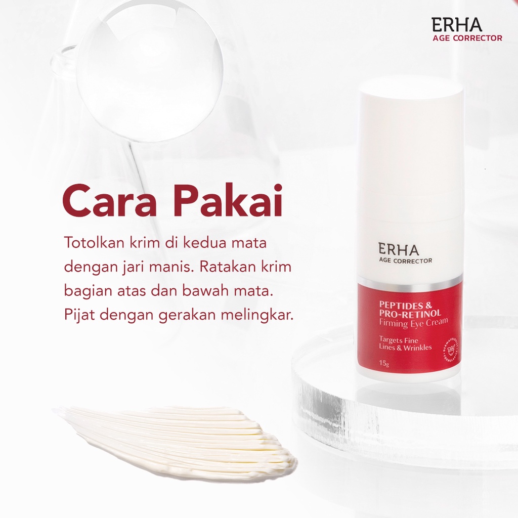 ERHA Krim Mata Age Corrector Firming Eye Cream - Mencegah Garis &amp; Kerutan