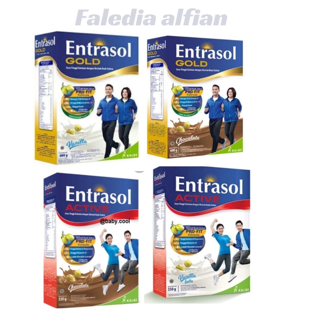 

Entrasol Gold | Entrasol Active / Coklat, Vanila |600 gr | Alfianfaledia