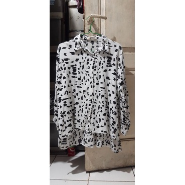 ( preloved ) Mirele Shirt - VELMO.ID / Kemeja Tangan Balon