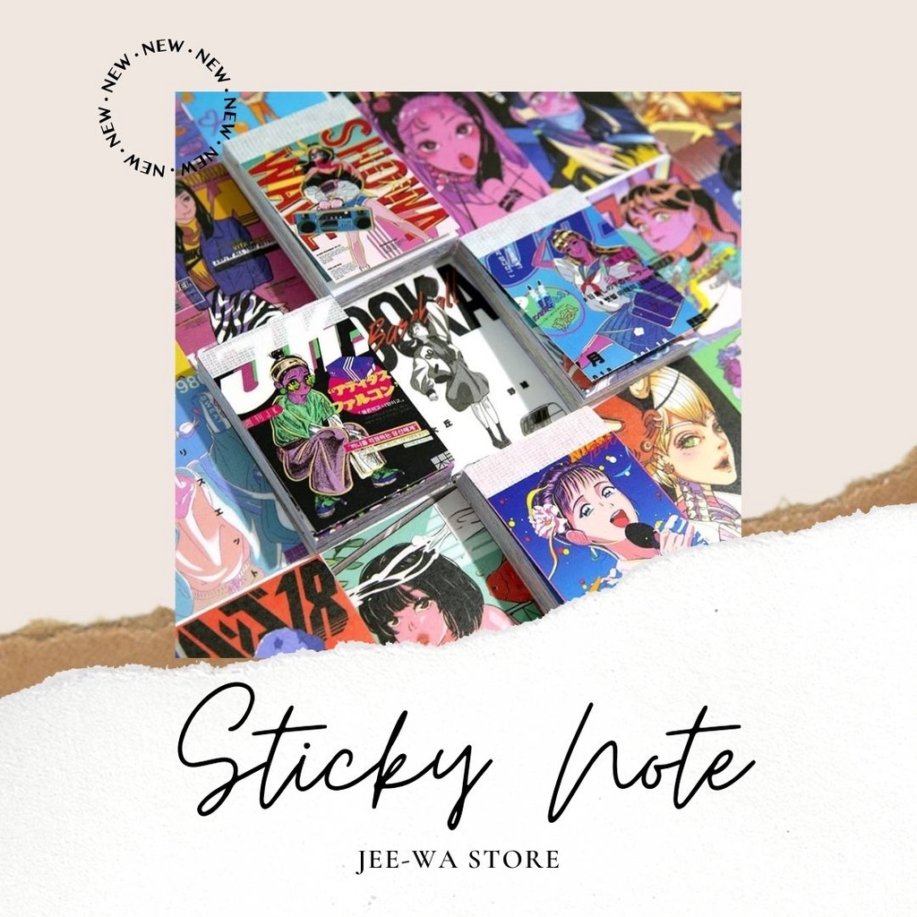 

[ JEE - WA ] [ SNANIME ] ISI 30 Sticky Note Japanese Girl Anime Aesthetics Loli | Sticky Note Korean Loli Girl Aesthetics | Sticky Note Memo Pad Gadis Perempuan