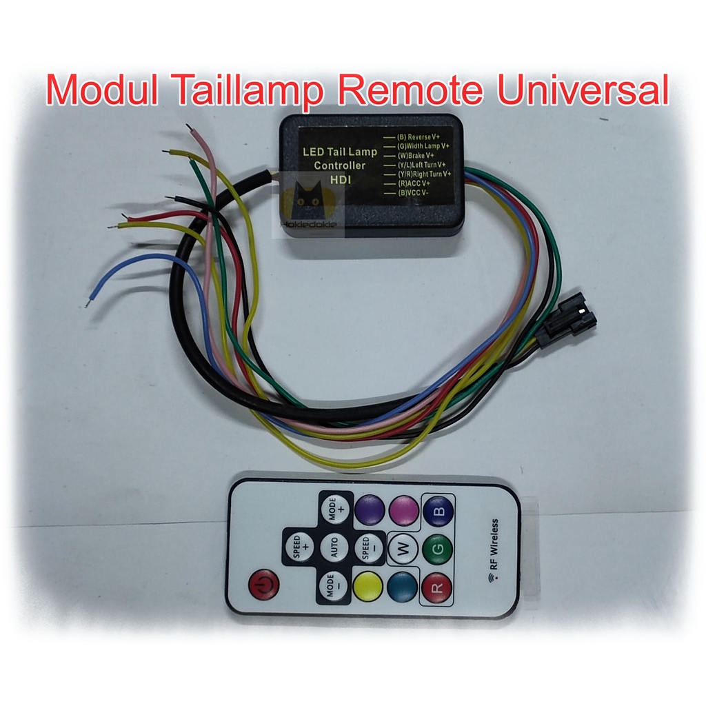 Modul taillamp remote universal bagasi multi mode led RGB ws2811