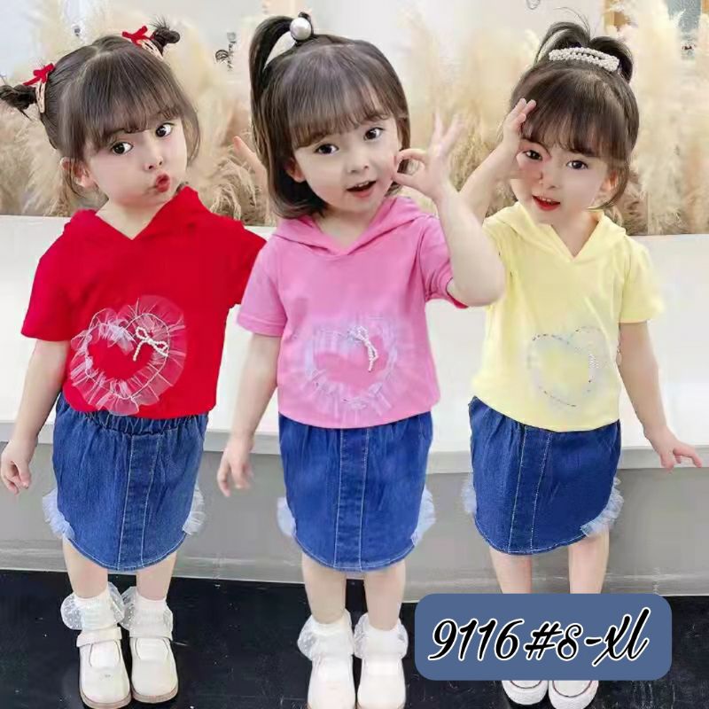 SETELAN ANAK PONCO ROK USIA 1-4TH