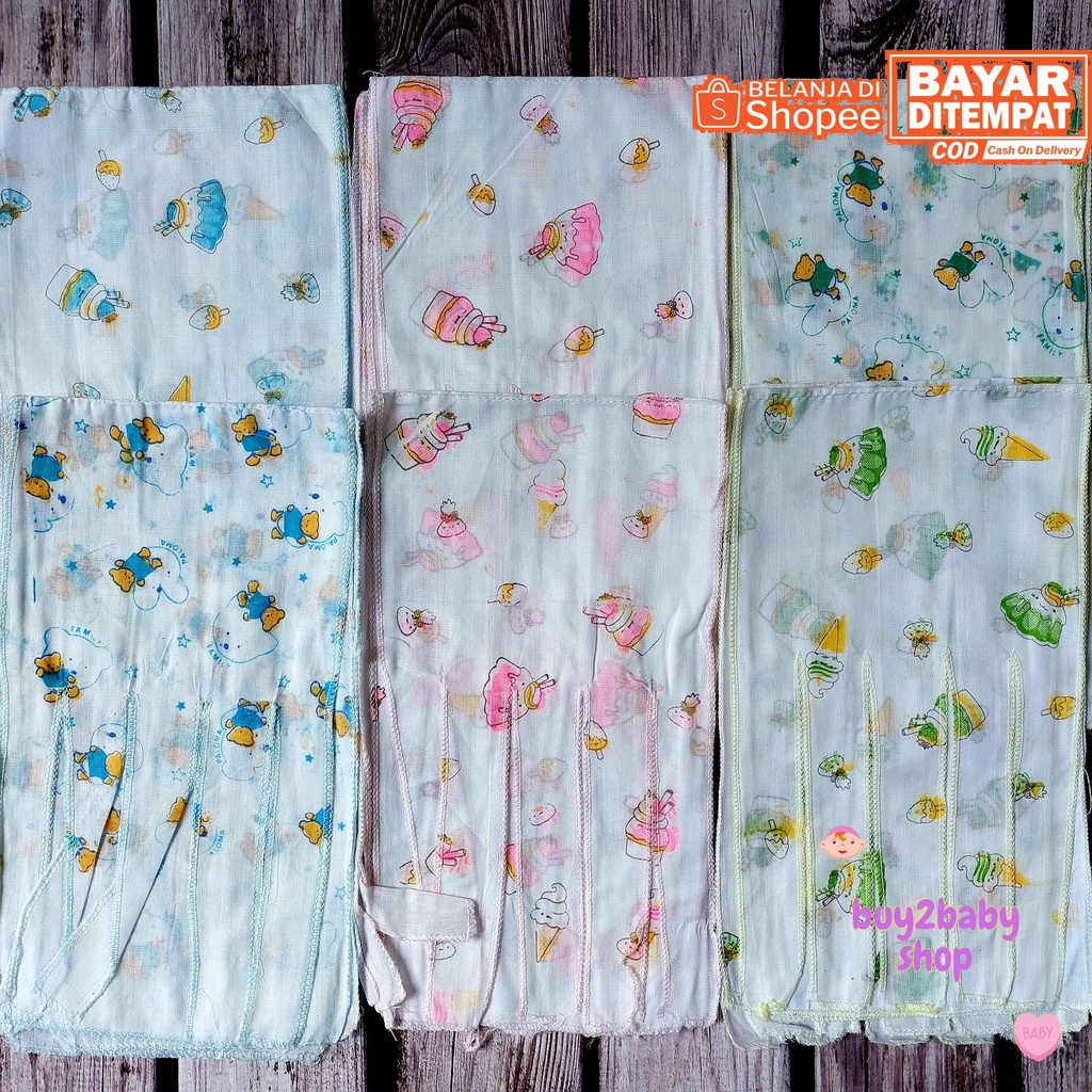 Gurita Bayi Strawberi warna &amp; putih motif gurita bayi Murah isi 6 PCS