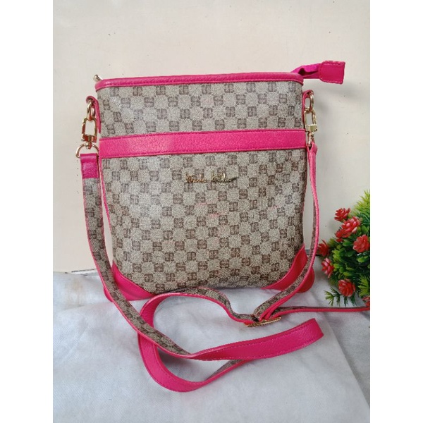 NICOLE MILLER ORIGINAL SLING BAG KULIT, CAKEP &KEREN, PRELOVED NICOLE MILLER,  PRELOVED SLING KULIT 