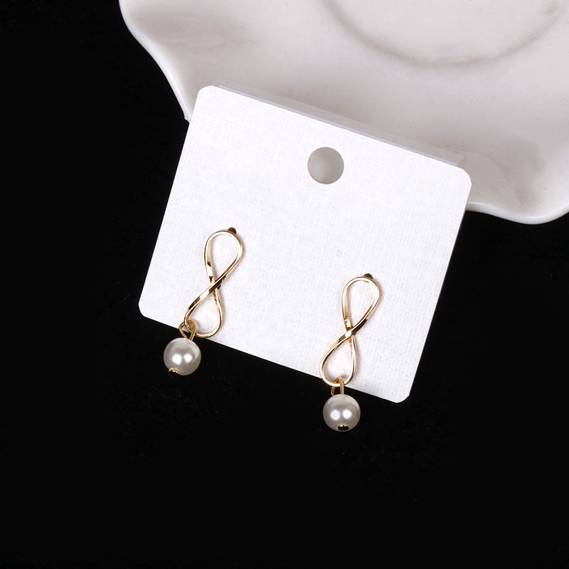 Anting Tusuk Bahan 925 Silver Metal Aksen Mutiara Gaya Korea