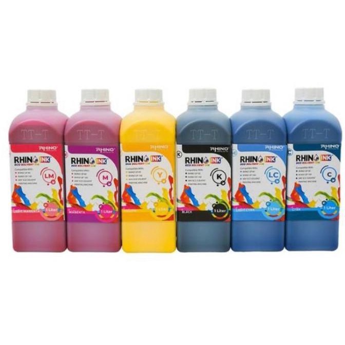 

Tinta Rhino Eco Solvent INK CMYK + LC LM 1000ML
