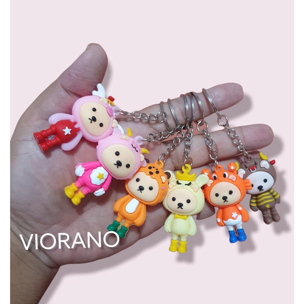 Gantungan Kunci Karakter Rabbit Murah Keychain Ring Berkualitas