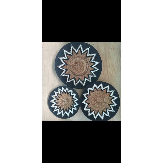 Walldecore Kerang Rangka Besi set isi3 pc