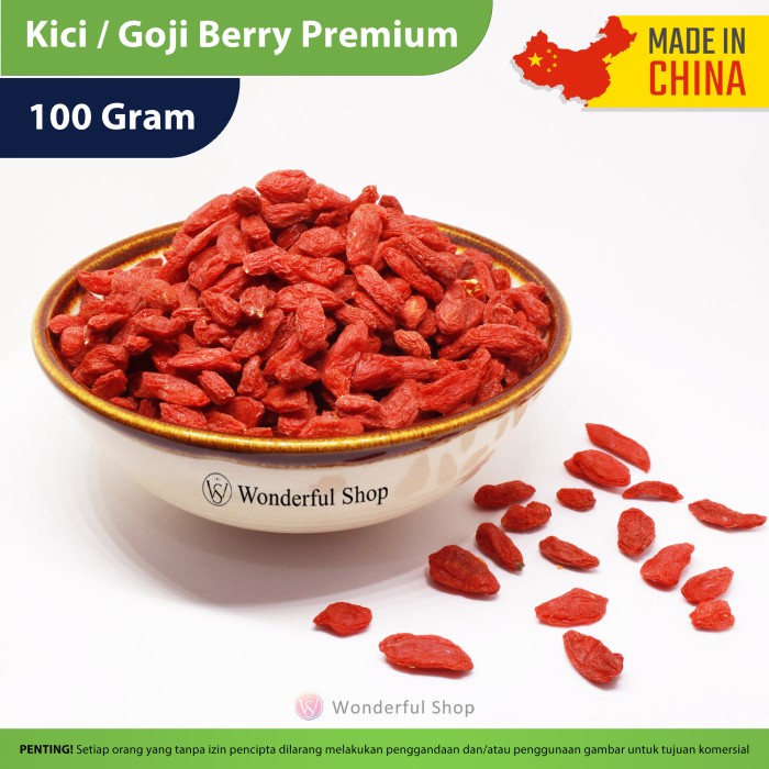 

Kici/ Goji Berry / Wolf Berry Premium 100 Gram (BERKUALITAS)