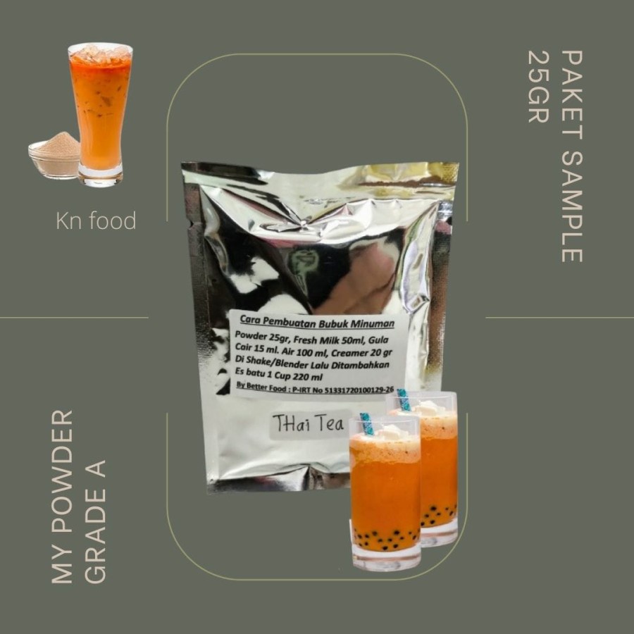 

PAKET SAMPEL 25 GR MY POWDER GRADE A THAI TEA.