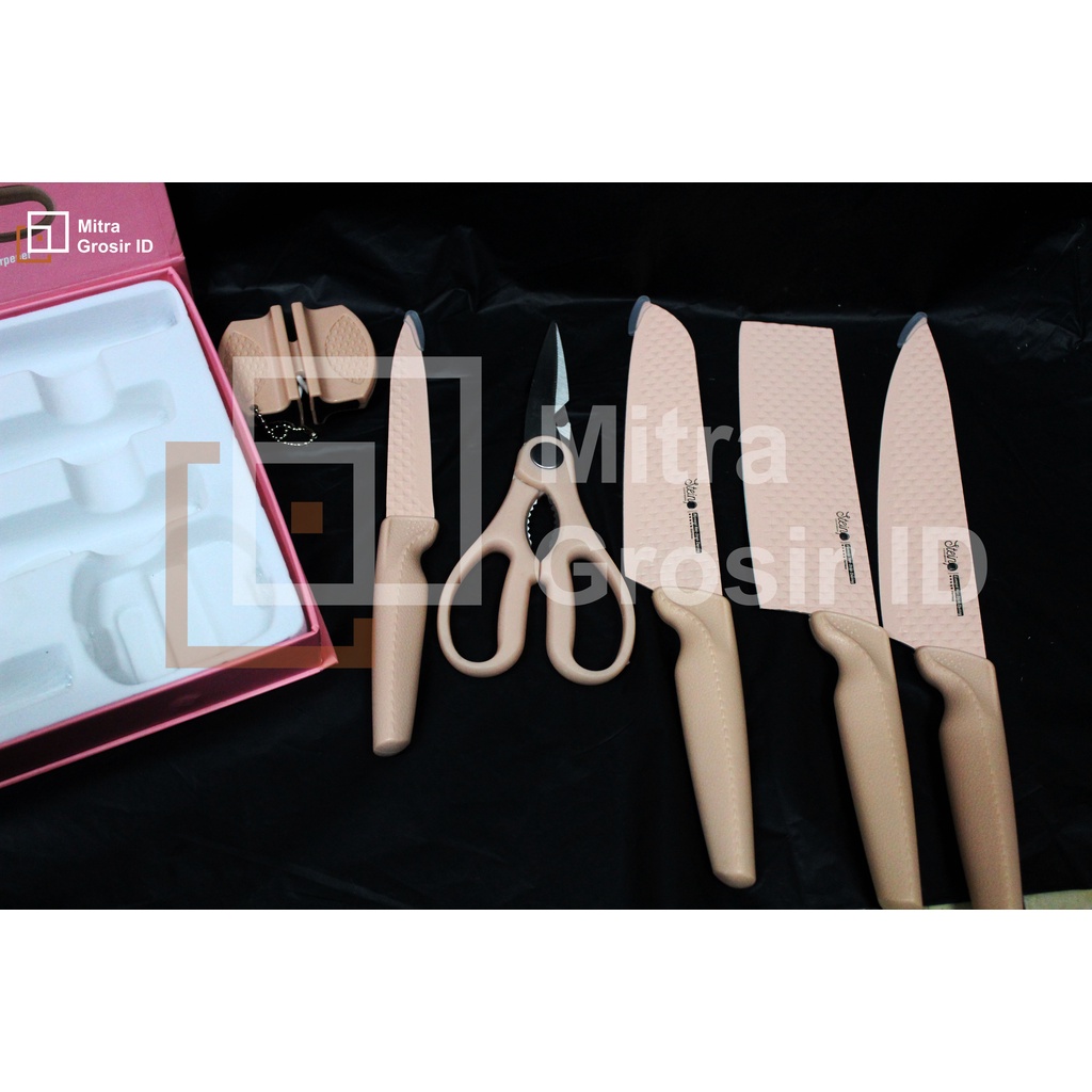 STEIN STEINCOOKWARE DIAMOND KNIVES SET 6 IN 1