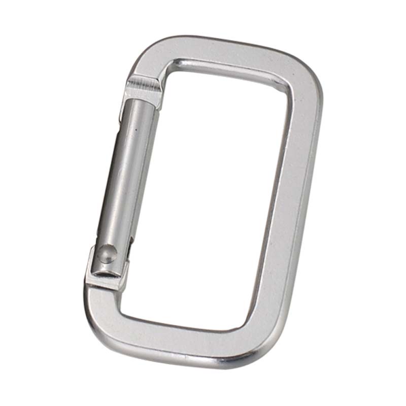 Gantungan Kunci Carabiner Bentuk Persegi Panjang Bahan Alloy Ukuran 5cm