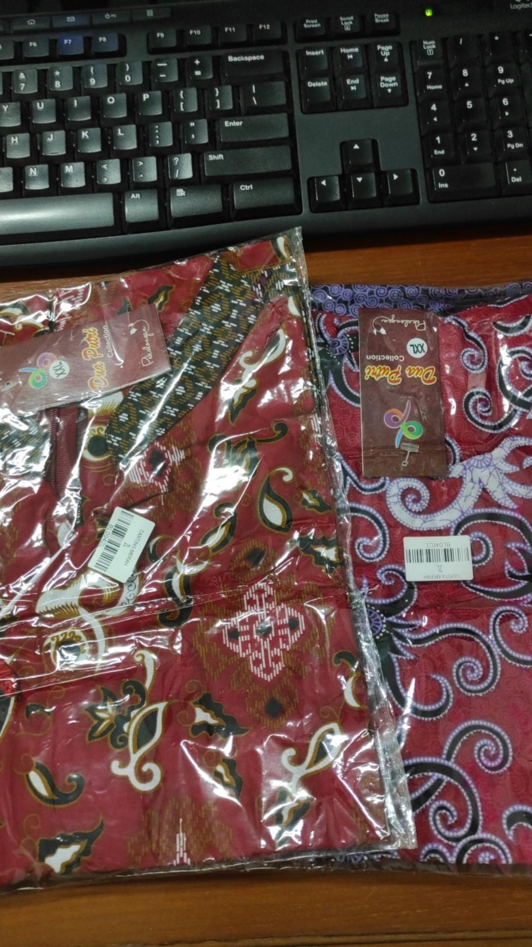 Blouse Batik / Atasan Batik Wanita Model Kekinian S-5l Size Lengkap