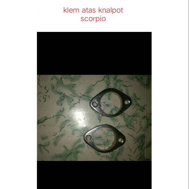 Knalpot scorpio klem atas