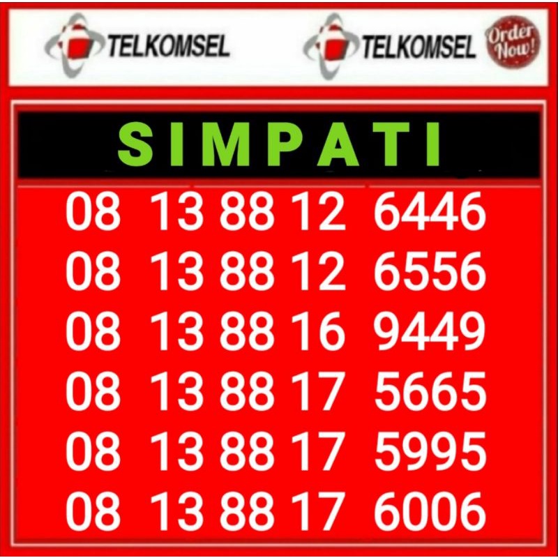 Nomer Cantik Simpati