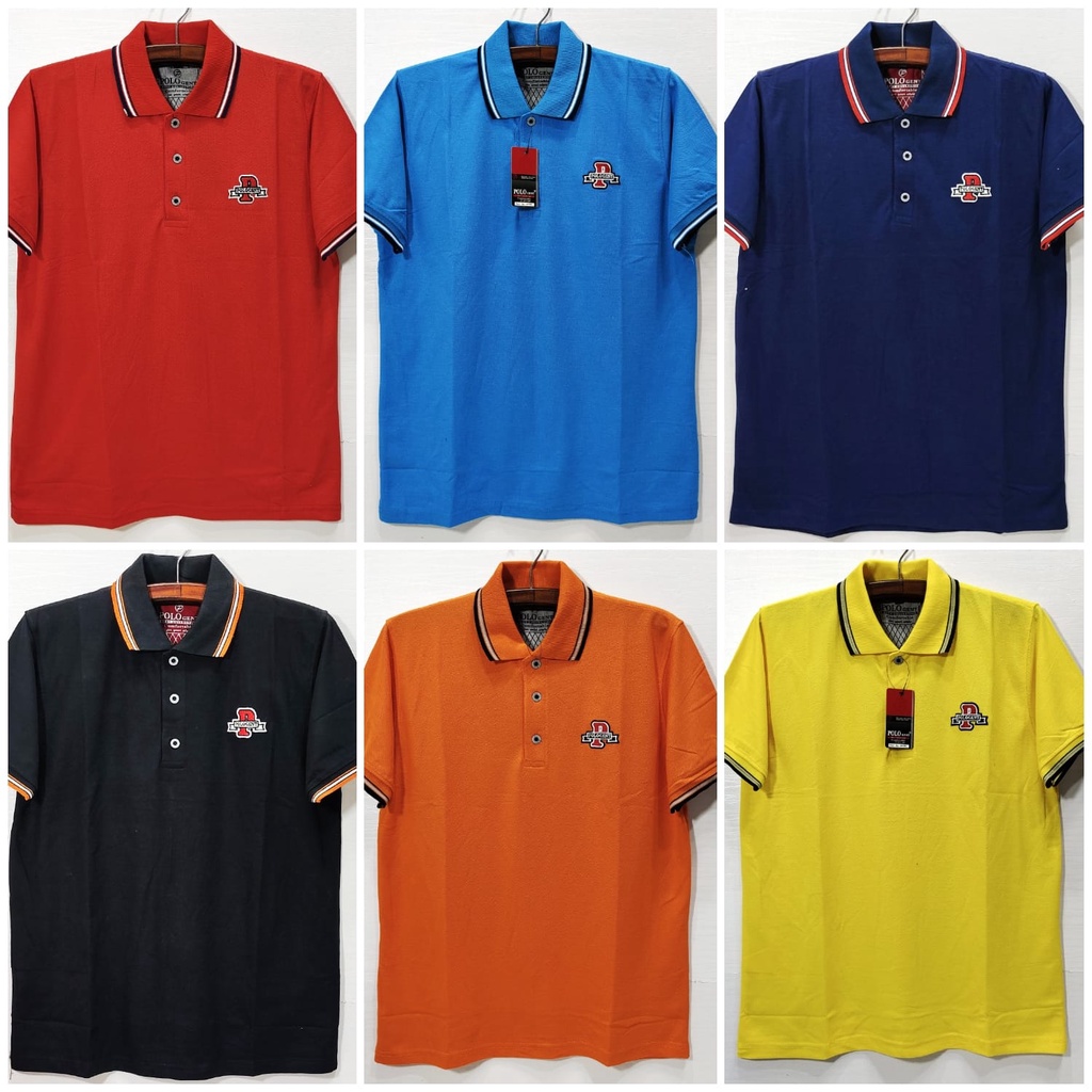 Kaos polo shirt Kerah Polo Pria Dewasa Lengan Pendek Bordir Logo Pologent allsize XL