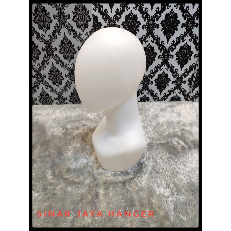 Manekin kepala dewasa bahan plastik