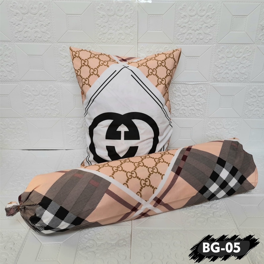 Barnik88 Sarung Bantal * sarung guling karakter / 1 sarung bantal dan 1 sarung gulung bahan lembut anti luntur