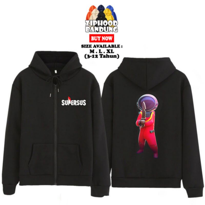 ZIPHOOD BANDUNG - Jaket Zipper Hoodie Anak Laki Laki Impostor Karakter - Kaos Anak Game Super Sus 59