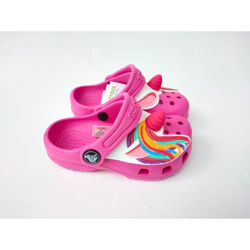 SANDAL ANAK CROCS UNICORN Tanduk CLOG KIDS and JUNIOR