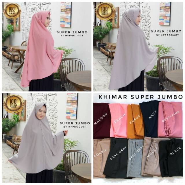 JILBAB/KERUDUNG KHIMAR PET JUMBO PENGUIN SYARI PET ANTEM KHIMAR INSTAN