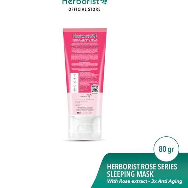 Herborist Rose Sleeping Mask (Masker Wajah) Rose 80GR_Cerianti