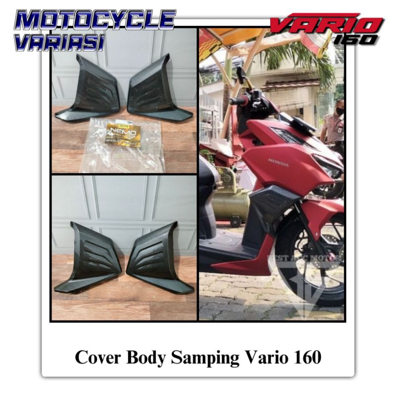 Cover Body Samping Vario 160 Carbon Nemo Cover Body Samping Carbon Vario 160 Click 160