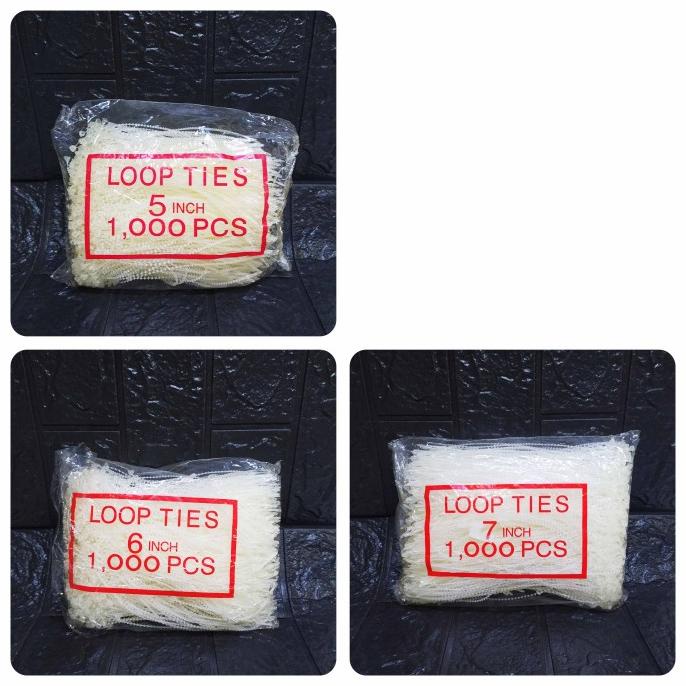 

( 1000 pcs ) Loop Ties 3 , 5 , 6 , 7 inch - Tali pengikat ,Cable Ties duniahand1 dijamin