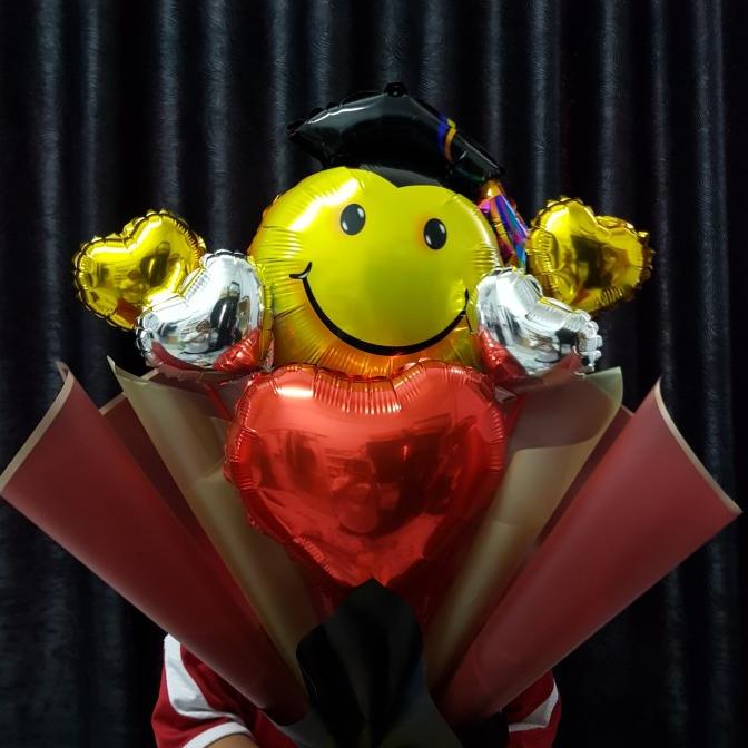 BALON GRADUATION/ BOUQUET BALLOON/ BUKET PARCEL BALON/ KADO WISUDA