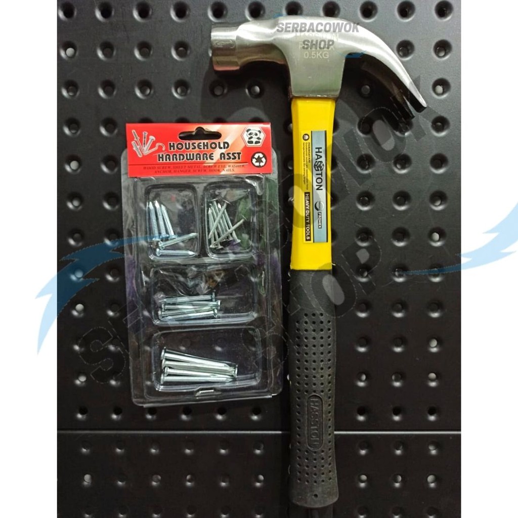 Hasston Palu Kambing 16 Oz Gerigi Magnet Gg Fiber Claw Hammer PBonus Paku Beton Termurah Berkualitas