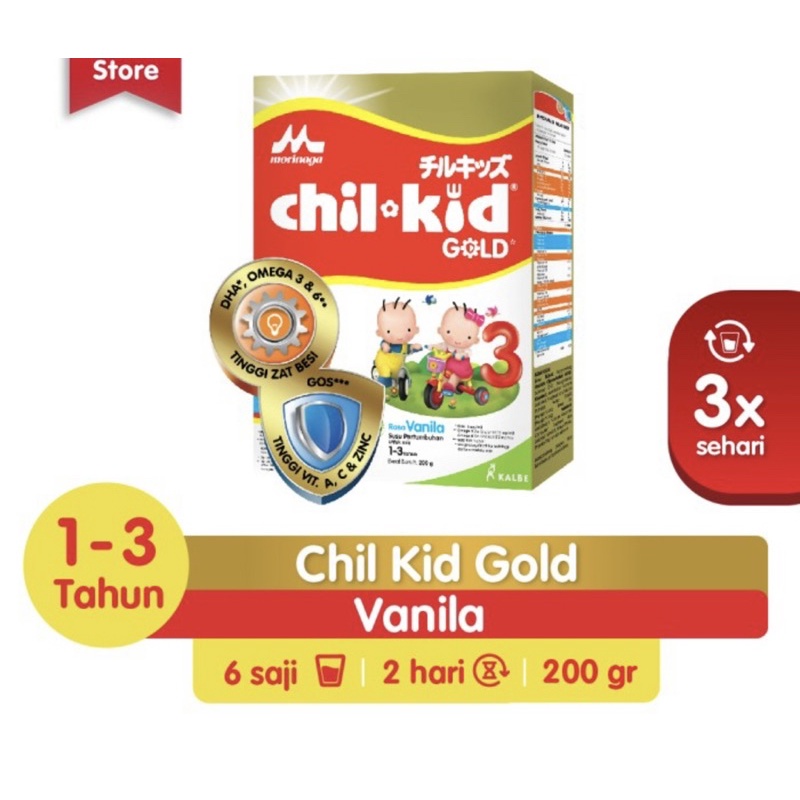 Chilkid gold 200 gram ( susu nutrisi lengkap anak 1-3 tahun )