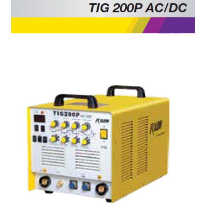 Mesin Las Argon Tig 200 AC DC RILON Pulse Aluminium Stainless Steel 1 Phase