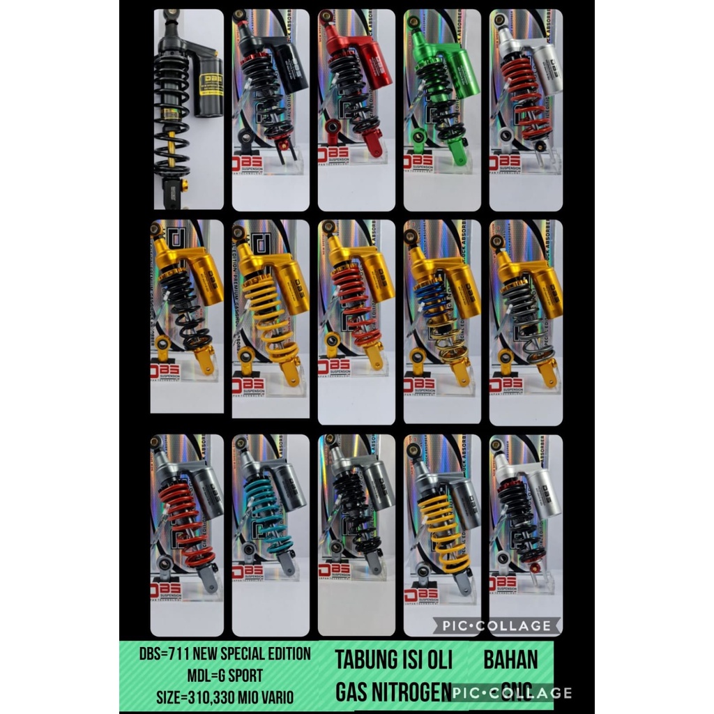 Shockbreaker shock mio Beat Xeon vario 125 150 premium DBS 711 G Sport