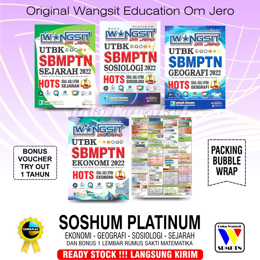 Buku SBMPTN 2022 / SOSHUM Platinum 2022 / Buku Wangsit Spoiler UTBK SBMPTN 2022